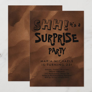 Invitación Fiesta de Cumpleaños Sorpresa Personalizada con Ac