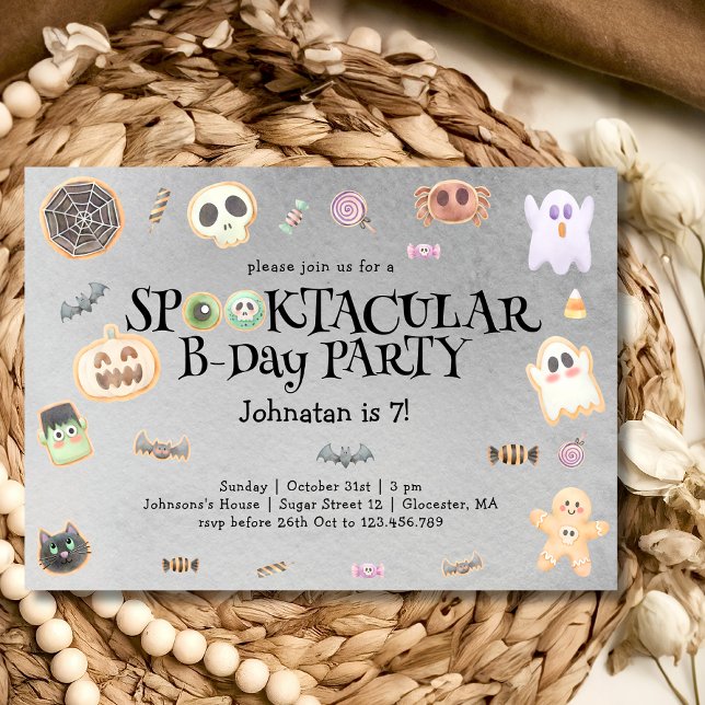 Invitación Fiesta de cumpleaños Spooktacular (Subido por el creador)