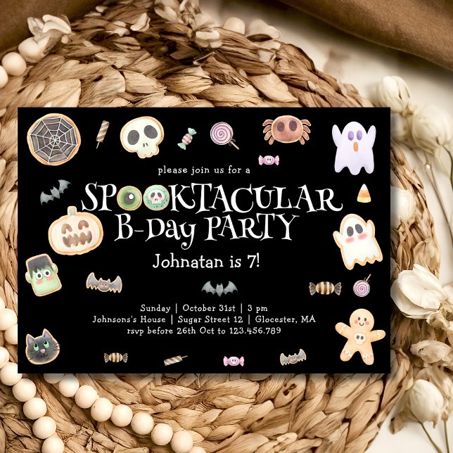 Invitación Fiesta de cumpleaños Spooktacular (Subido por el creador)