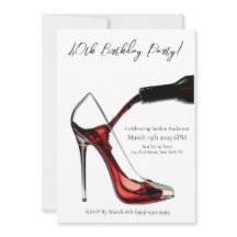 Fiesta de cumpleaños-Stiletto con vino