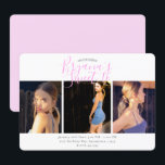 Invitación Fiesta de cumpleaños Sweet 16 con foto minimalista<br><div class="desc">Personalice con texto para cualquier evento.</div>