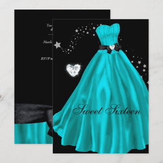 Invitación Fiesta de Cumpleaños SWEET SIXTEEN 16