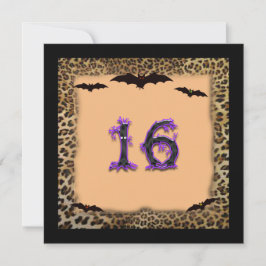 Invitación Fiesta de cumpleaños Sweet Sixteen, Halloween