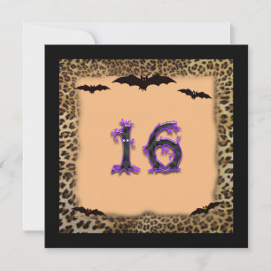 Invitación Fiesta de cumpleaños Sweet Sixteen, Halloween