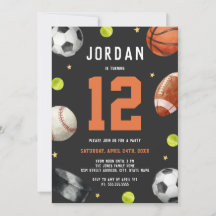 Fiesta de Cumpleaños Tema de Deportes Modernos