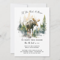 Fiesta de cumpleaños temática de caza de alces