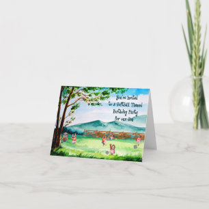 Invitación Fiesta de cumpleaños temática de Softball para hij