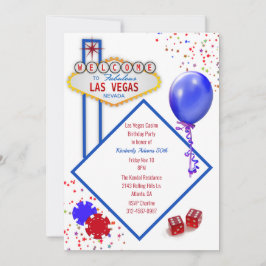 Invitación Fiesta de cumpleaños temática del Casino