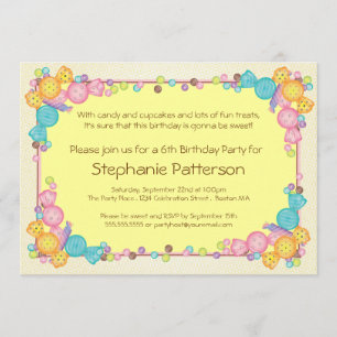 Invitación Fiesta de cumpleaños temática del niño del