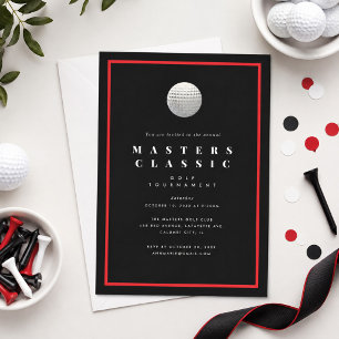 Invitación Fiesta de Cumpleaños Torneo de Golf