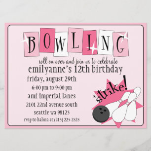 Invitación Fiesta de cumpleaños totalmente retra de los bolos