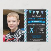 Fiesta de cumpleaños Trampoline Jump Invitation