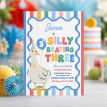 Fiesta de cumpleaños tres Silly Goose Silly-Bratin