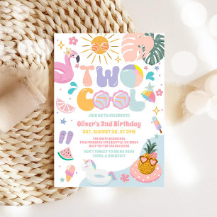 Invitación Fiesta de cumpleaños tropical de verano genial 2