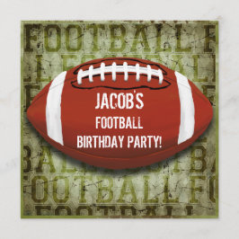 Invitación Fiesta de cumpleaños Vieja Grunge Verde