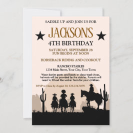 Invitación Fiesta de Cumpleaños Western