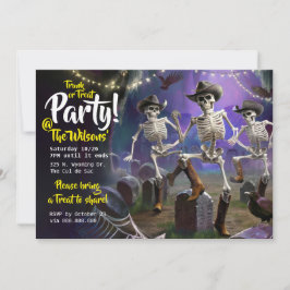 Invitación Fiesta de danza de Halloween, maleantes o trucos, 