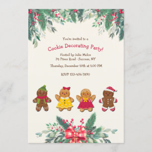 Invitación Fiesta de Decoración de Galletas
