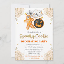 Fiesta de decoración de galletas de Halloween con 