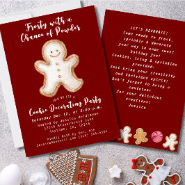 Invitación Fiesta de Decoración de Galletas de Navidad, Repos