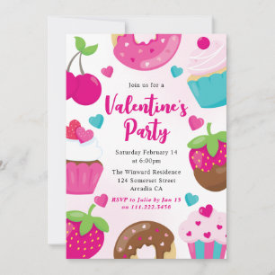 Invitación Fiesta de decoración de galletas del Día de San Va