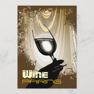 Invitación fiesta de degustación de vino ~ elegante