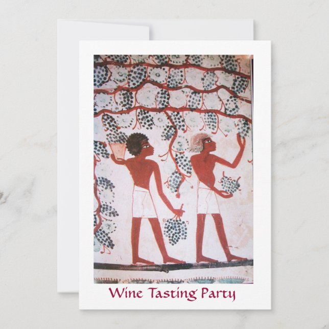 INVITACIÓN FIESTA DE DEGUSTACIÓN DE VINOS DE LA VIÑA EGIPCIA (Anverso)