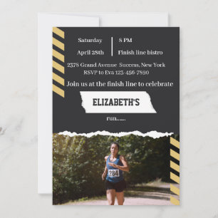 Invitación Fiesta de Deportes Corredor de Carrera de Maratón