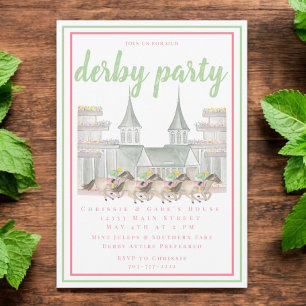 Invitación Fiesta de Derby al Acuarela / Jinetes de Carreras