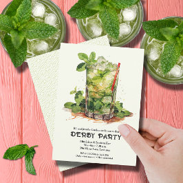 Invitación Fiesta de Derby con Mint Julep