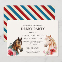 Invitación Fiesta de Derby de Caballo de Carreras Moderno Ecu