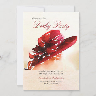 Invitación Fiesta de Derby de Sombrero Grande