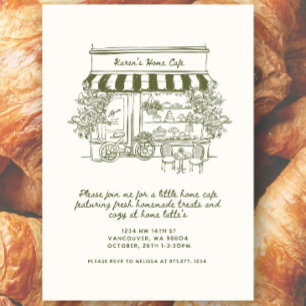 Invitación Fiesta de desayuno/fiesta de cumpleaños con tema d