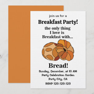 Invitación Fiesta de Desayuno Pan de Hogaza