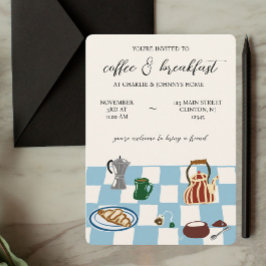 Invitación Fiesta de desayuno y cafetería