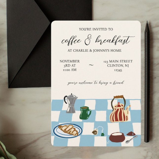 Invitación Fiesta de desayuno y cafetería (Subido por el creador)