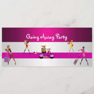 Invitación Fiesta de Despedida Chicas Bicicleta Eq