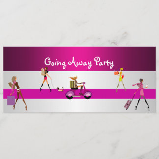 Invitación Fiesta de Despedida Chicas Bicicleta Eq