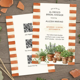 Invitación Fiesta de Despedida de Soltera Al Fresco de Terrac