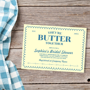 Invitación Fiesta de Despedida de Soltera Amarillo Mantequill