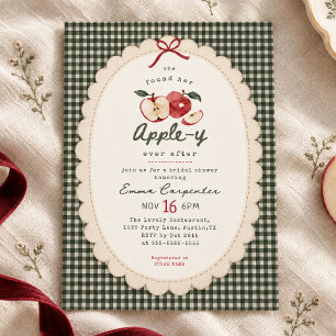 Invitación Fiesta de Despedida de Soltera Appley Ever After c