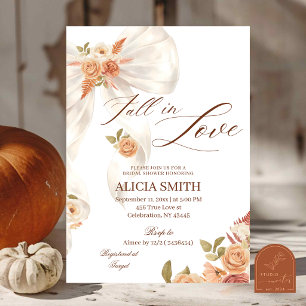 Invitación Fiesta de Despedida de Soltera Autumn Bow Fall in