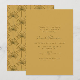 Invitación Fiesta de Despedida de Soltera Botánica Amarilla H