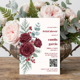 Invitación Fiesta de Despedida de Soltera Botánica Rosa de In