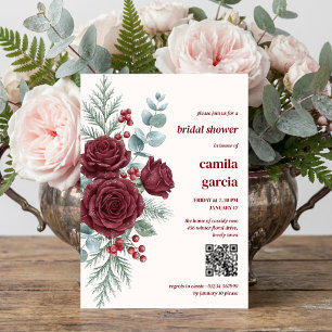 Invitación Fiesta de Despedida de Soltera Botánica Rosa de In