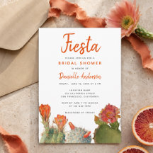 Fiesta de Despedida de Soltera Cactus Flores Acuar