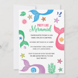 Invitación Fiesta de Despedida de Soltera como una Sirena