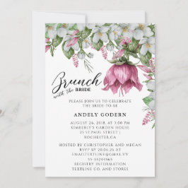 Invitación Fiesta de Despedida de Soltera con Acuarela Floral