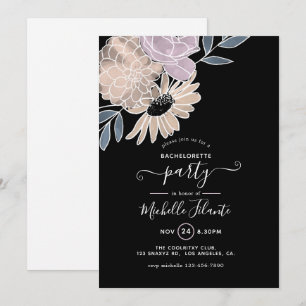 Invitación Fiesta de Despedida de Soltera con Acuarela Floral