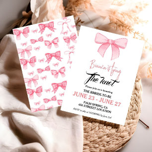 Invitación Fiesta de Despedida de Soltera con Cinta de Acuare